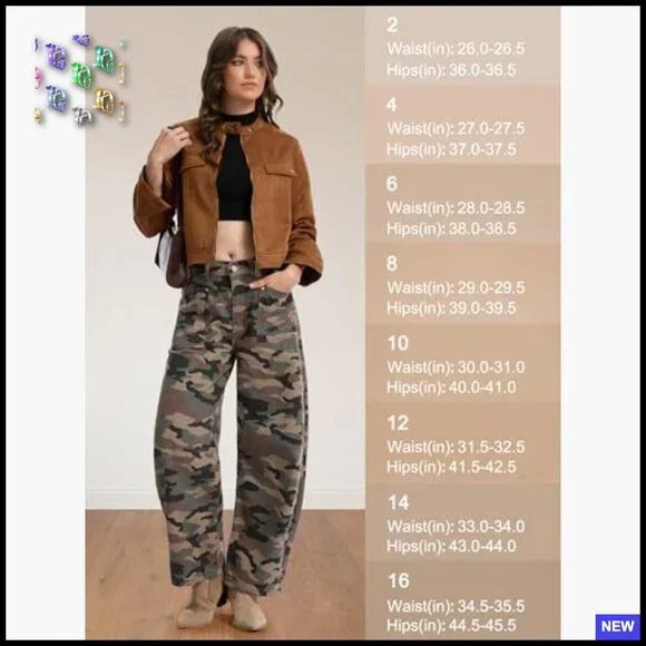 Barrel Jeans Mid Rise Wide Leg Ankle Denim Pants Y2K Baggy Boyfriend Style - Picture 6 of 7